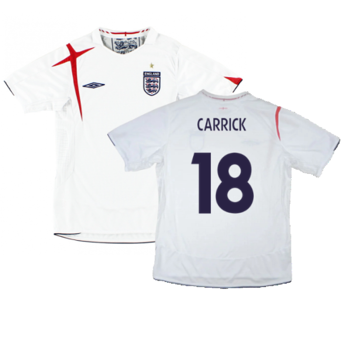 England 2006-08 Home Shirt (XL) (Excellent) (CARRICK 18)