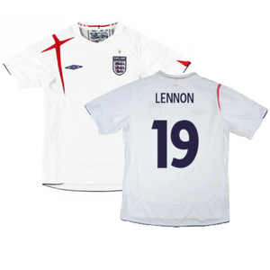 England 2006-08 Home Shirt (XL) (Excellent) (LENNON 19)_0