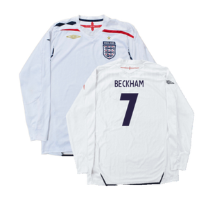 England 2007-09 Home L/S (L) (Good) (BECKHAM 7)_0