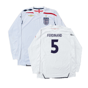 England 2007-09 Home L/S (L) (Good) (FERDINAND 5)_0