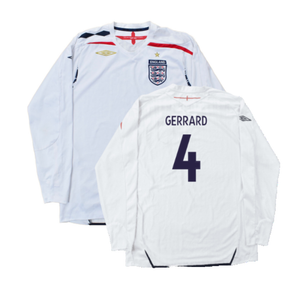 England 2007-09 Home L/S (L) (Good) (GERRARD 4)_0