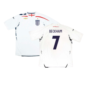 England 2007-09 Home Shirt (Good) (BECKHAM 7)_0