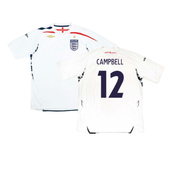 England 2007-09 Home Shirt (Good) (CAMPBELL 12)