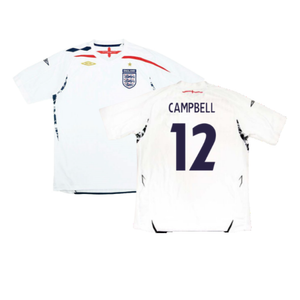 England 2007-09 Home Shirt (XL) (Excellent) (CAMPBELL 12)_0