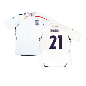 England 2007-09 Home Shirt (S) (Very Good) (CROUCH 21)_0