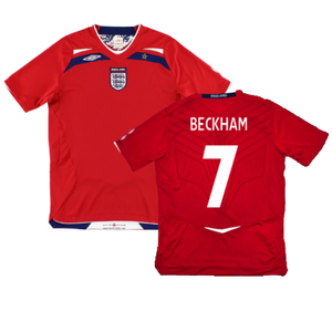 England 2008-10 Away Shirt (S) (Excellent) (BECKHAM 7)_0