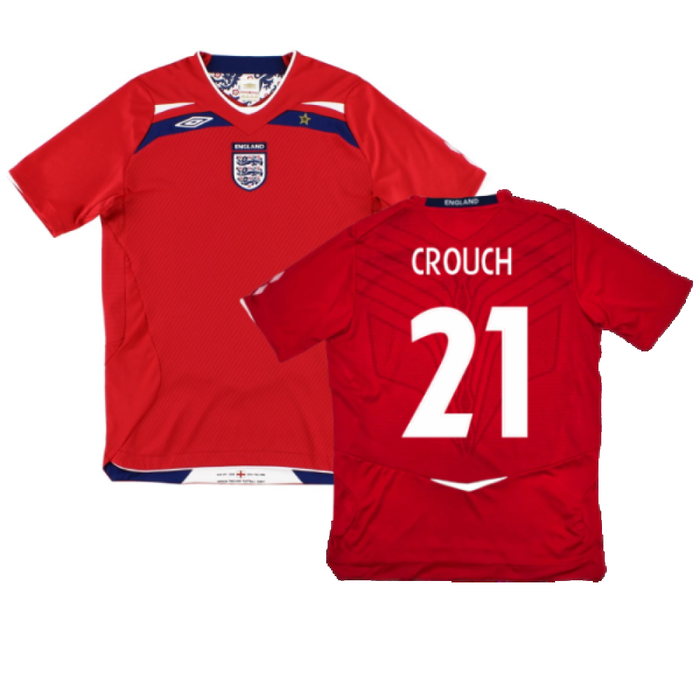 England 2008-10 Away Shirt (L) (Fair) (CROUCH 21)