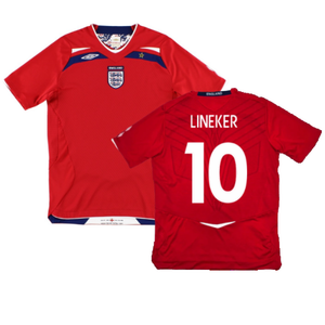 England 2008-10 Away Shirt (S) (Very Good) (LINEKER 10)_0