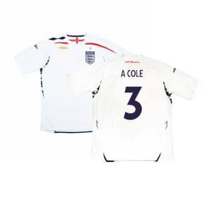 England 2007-09 Home Shirt (Very Good) (A COLE 3)_0