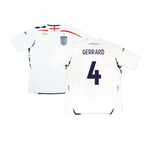 England 2007-09 Home Shirt (Very Good) (GERRARD 4)_0