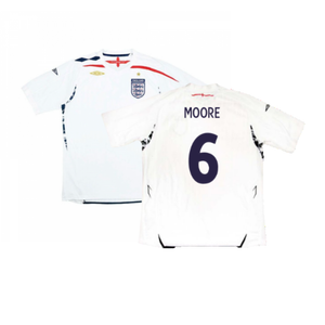 England 2007-09 Home Shirt (Very Good) (MOORE 6)_0