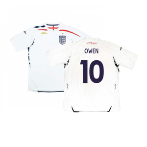 England 2007-09 Home Shirt (Very Good) (OWEN 10)_0