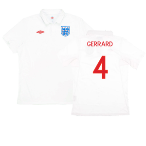 England 2009-10 Home (S) (Excellent) (GERRARD 4)_0