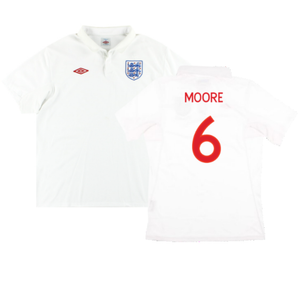 England 2009-10 Home (XL) (Excellent) (Moore 6)_0