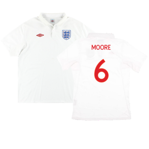 England 2009-10 Home Shirt (M) (Very Good) (Moore 6)_0