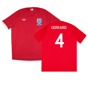 England 2010-11 Away Shirt (XL Boys) (Very Good) (GERRARD 4)_0