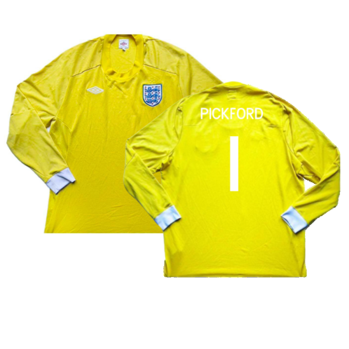 England 2010-11 Goalkeeper Home Shirt (M) #1 (Excellent) (PICKFORD 1)