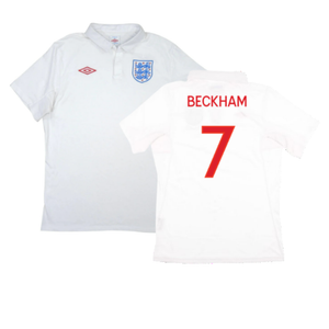 England 2010-12 Home Shirt (L) (Fair) (BECKHAM 7)_0