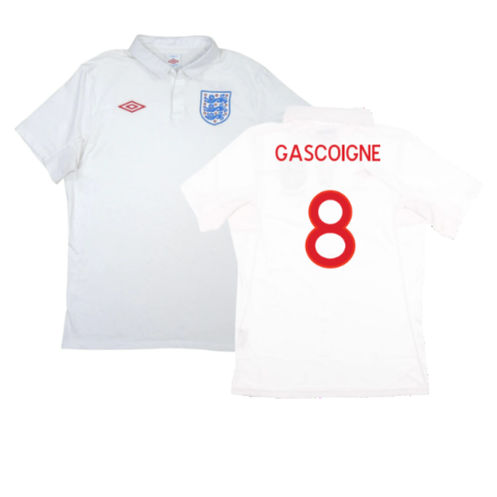 England 2010-12 Home Shirt (Good) (Gascoigne 8)