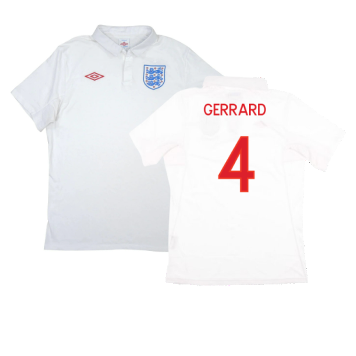 England 2010-12 Home Shirt (Good) (GERRARD 4)