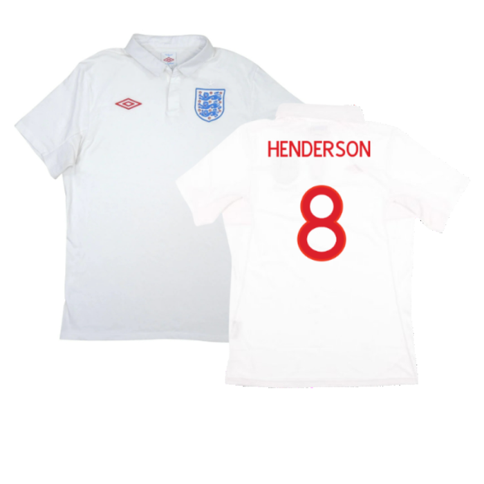 England 2010-12 Home Shirt (S) (Very Good) (HENDERSON 8)