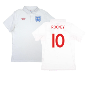 England 2010-12 Home Shirt (XL) (Very Good) (ROONEY 10)_0