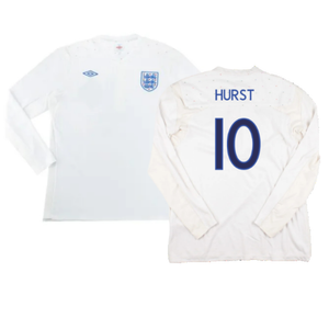England 2010-12 Long Sleeve Home Shirt (M) (Fair) (HURST 10)_0