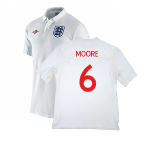 England 2010-11 Home Shirt (M) (Good) (Moore 6)_0