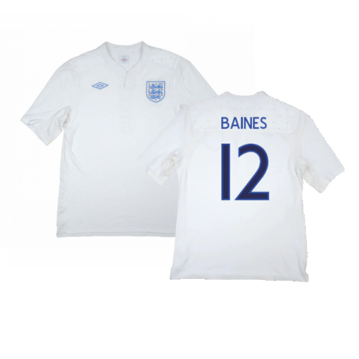 England 2009-10 Home Shirt (XXL) (Very Good) (Baines 12)