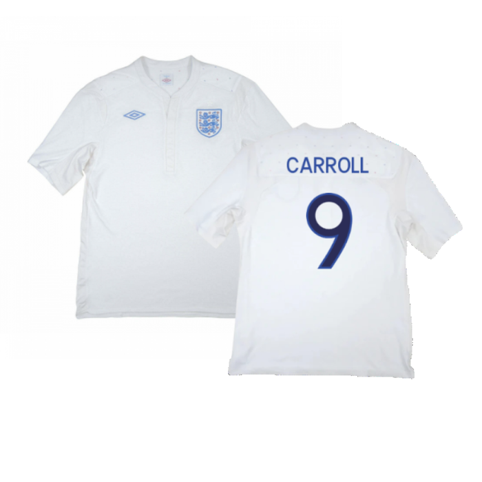 England 2009-10 Home Shirt (Good) (Carroll 9)