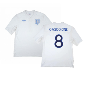 England 2009-10 Home Shirt (XXL) (Very Good) (Gascoigne 8)_0