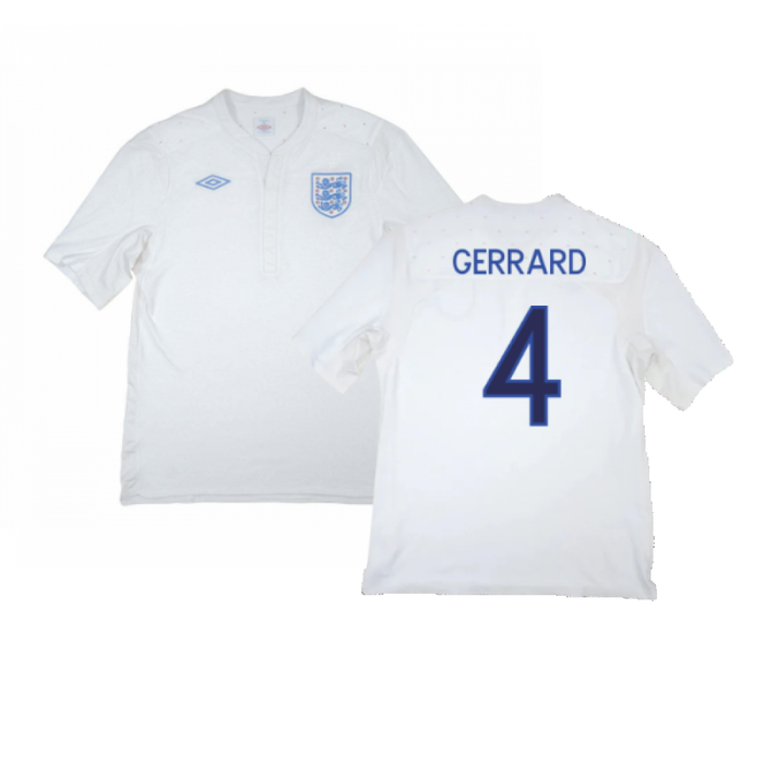 England 2009-10 Home Shirt (Good) (Gerrard 4)