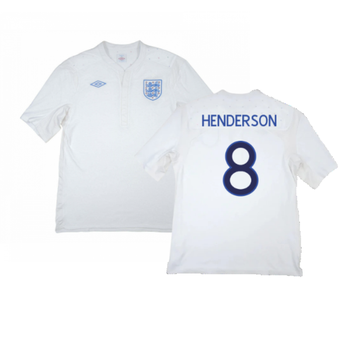 England 2009-10 Home Shirt (Good) (Henderson 8)