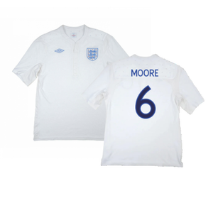 England 2009-10 Home Shirt (Excellent) (Moore 6)_0