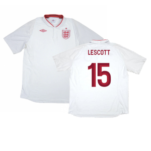 England 2012-13 Home Shirt (XL) (Good) (Lescott 15)_0