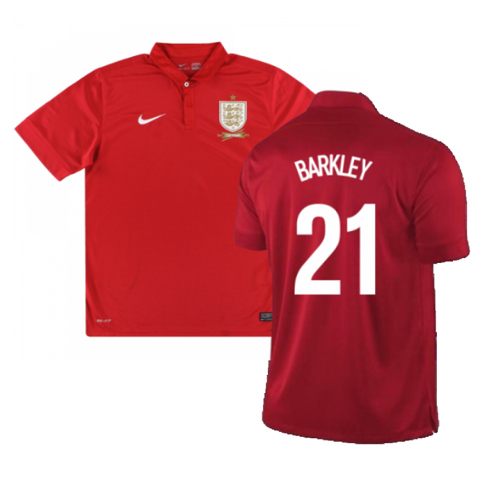 England 2013-14 Away Shirt (M) (Very Good) (BARKLEY 21)