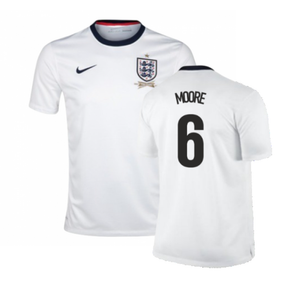 England 2013-14 Home Shirt (XS) (Good) (MOORE 6)_0