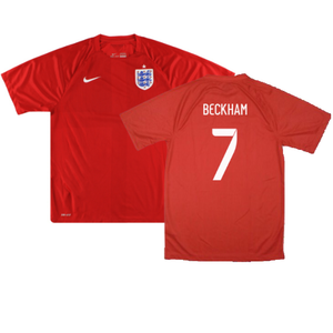 England 2014-16 Away Shirt (XL) (Very Good) (BECKHAM 7)_0