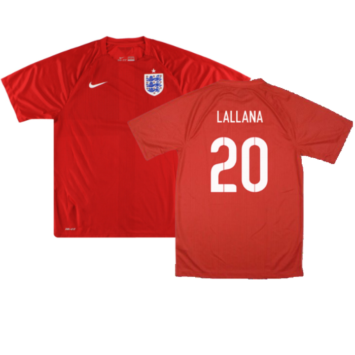 England 2014-16 Away (L) (Very Good) (LALLANA 20)