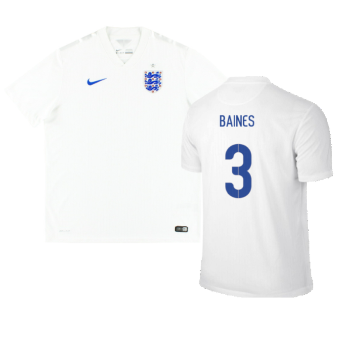 England 2014-16 Home Shirt (XL) (Good) (BAINES 3)