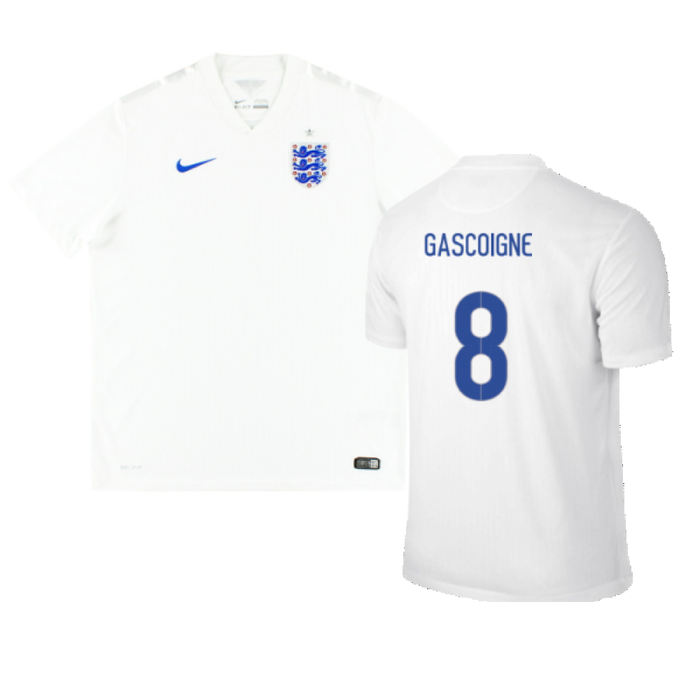 England 2014-16 Home Shirt (M) (Good) (GASCOIGNE 8)