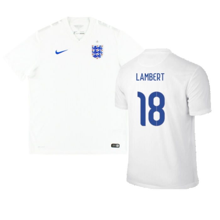 England 2014-16 Home Shirt (XL) (Good) (LAMBERT 18)