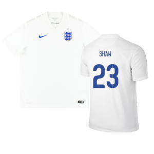 England 2014-16 Home Shirt (XL) (Good) (SHAW 23)_0