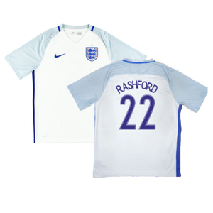 England 2016-17 Home Shirt (L) (Rashford 22) (Very Good)_0