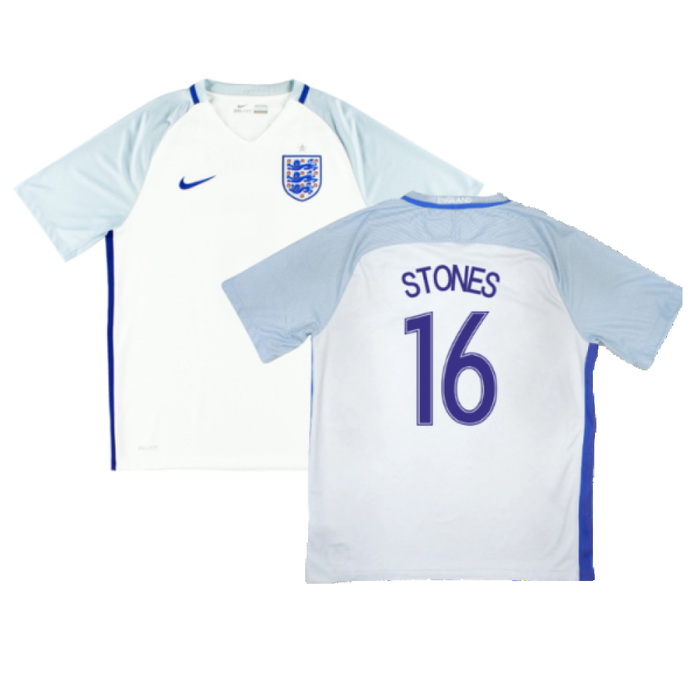 England 2016-17 Home Shirt (M) (Good) (Stones 16)