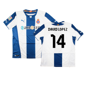 Espanyol 2013-14 Home Shirt (L) (Excellent) (David Lopez 14)_0