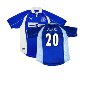 Everton 2000-01 Home Shirt (S) (Excellent) (Cleland 20)_0