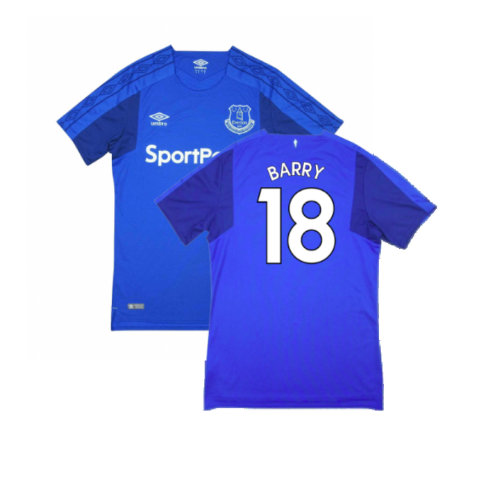 Everton 2017-18 Home Shirt (Excellent) (Barry 18)