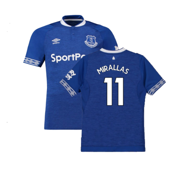 Everton 2018-19 Home Shirt (S) (Excellent) (Mirallas 11)