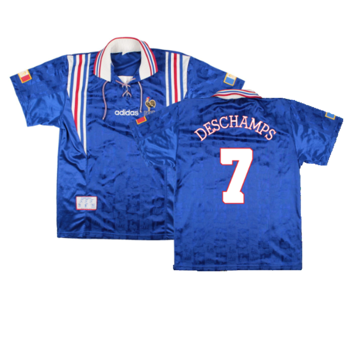 France 1996-98 Home Shirt (M) (Excellent) (Deschamps 7)